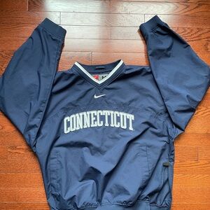 Nike Team Navy Blue Athletic Pullover Connecticut